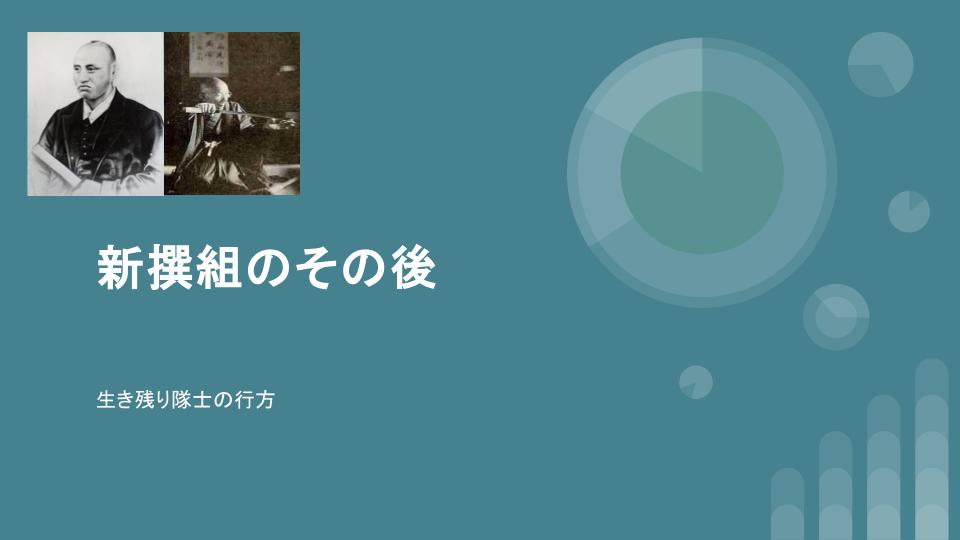 【新撰組】明治維新後も生き残った隊士たち